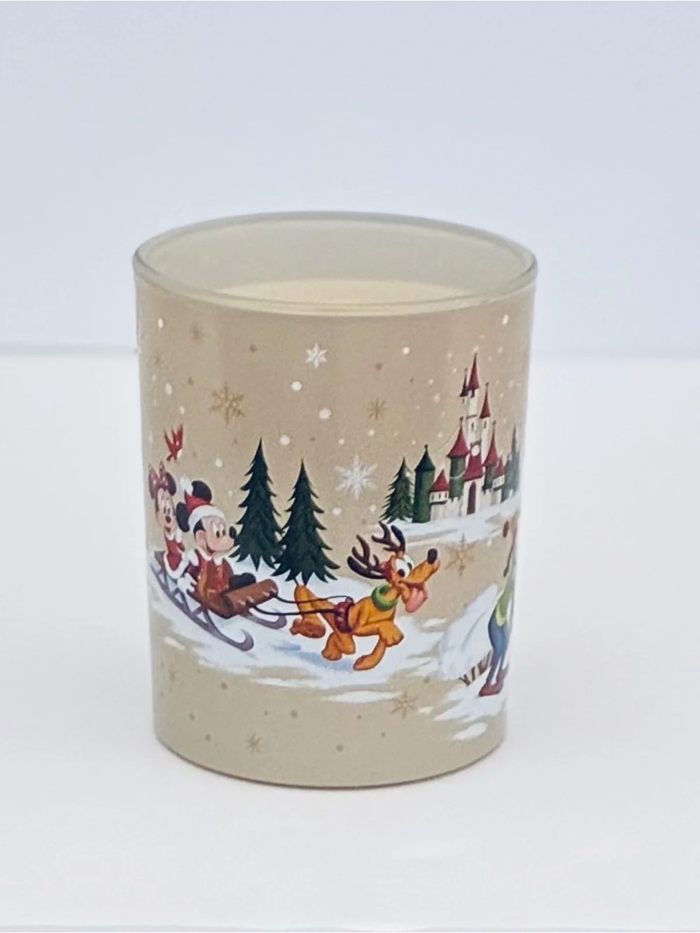 Disney Parks Christmas Mickey & Friends Holiday Light-Up Candle 5”